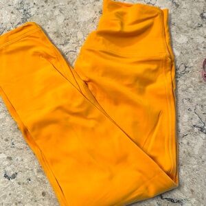Lululemon orange align leggings